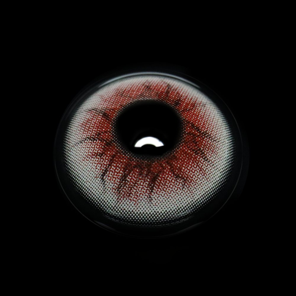 Cosplay Weird Red Coloured Contact Lenses